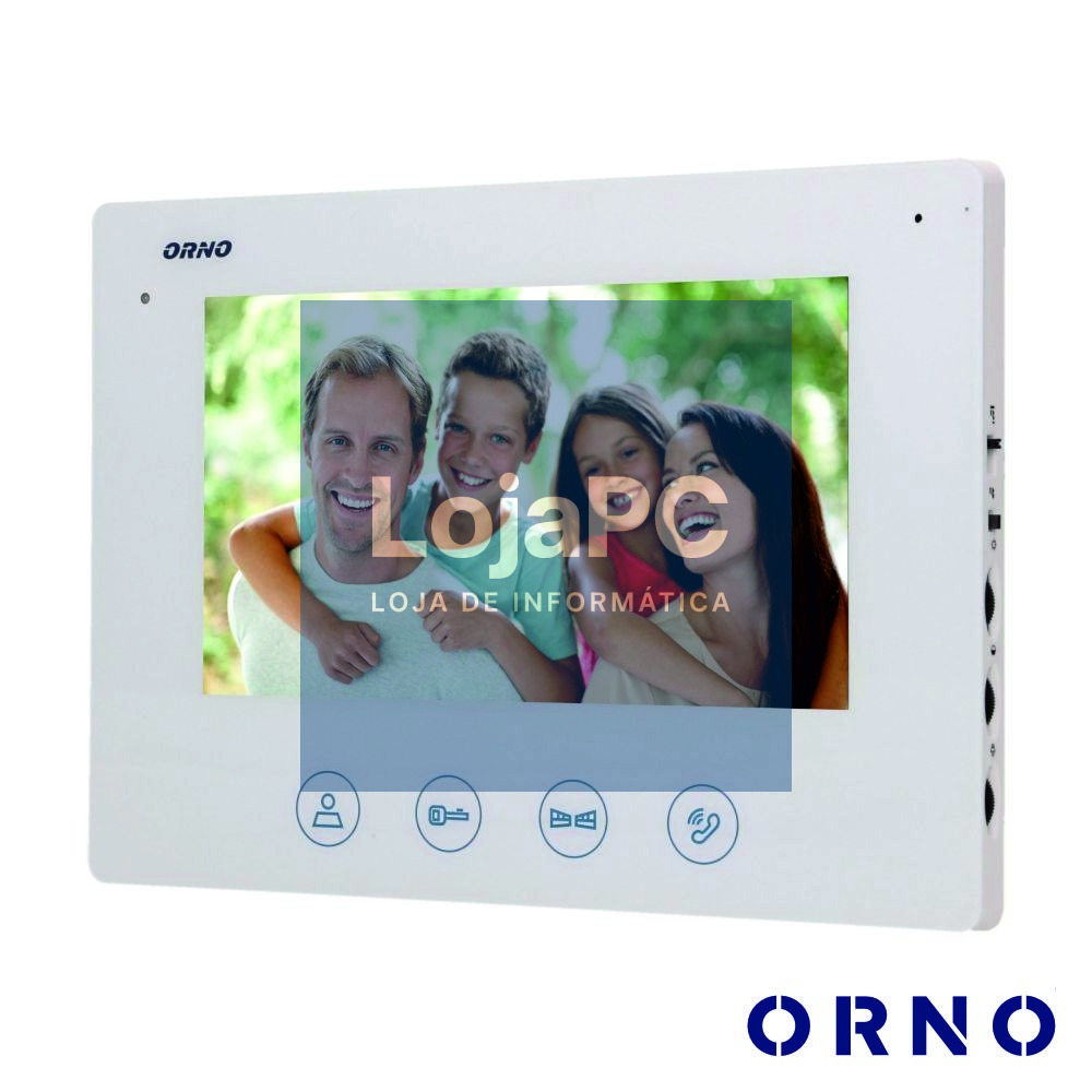 Monitor P/ Vídeo Porteiro 7" Branco CERES ORNO
