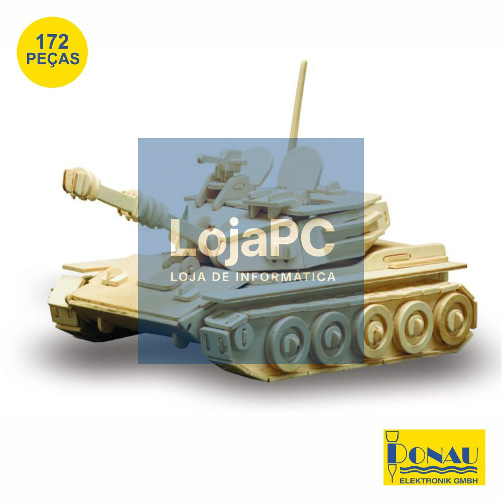 TANQUE PANZER PAINÉIS DE CONTRAPLACADO C/ 172 PEÇAS DONAU