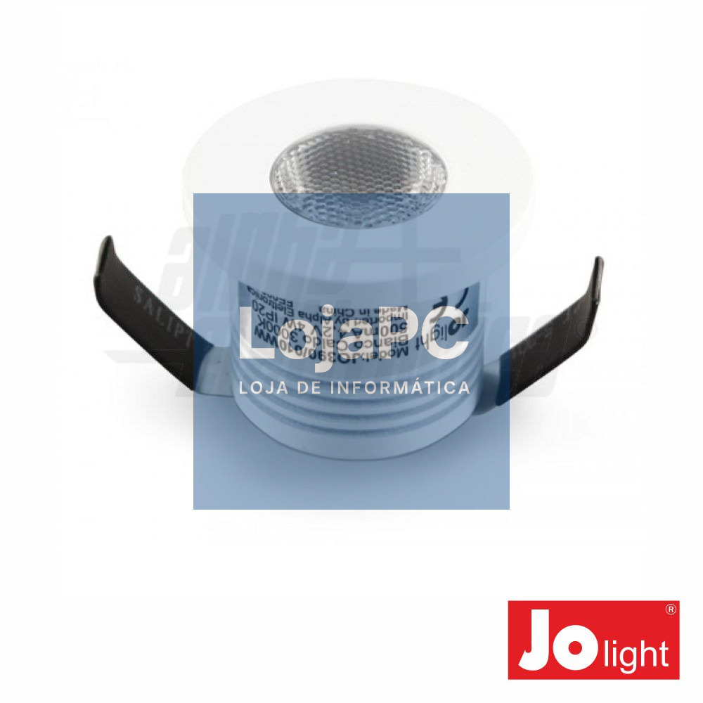 FOCO LED 2.5W 5V 35MM BRANCO NATURAL P/ ENCASTRAR IP20 JOL