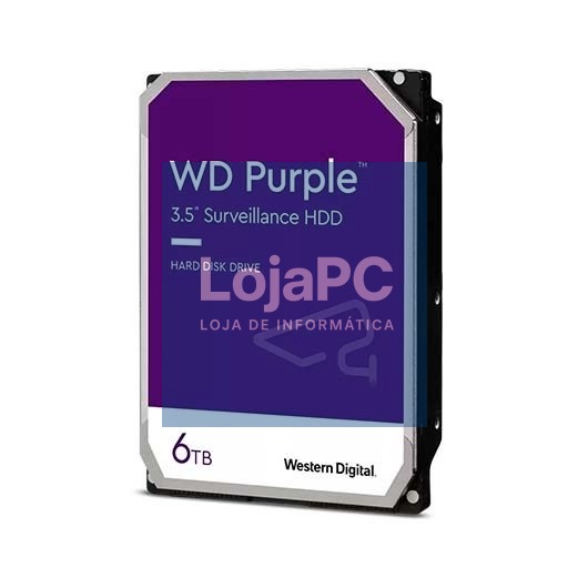 DISCO DURO 3.5  6 TB SATA WD 256MB 7200RPM DESKTOP PURPLE
