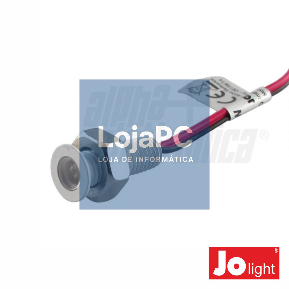FOCO LED 0.2W 12V 12.1MM BRANCO QUENTE P/ ENCASTRAR IP20 JOL
