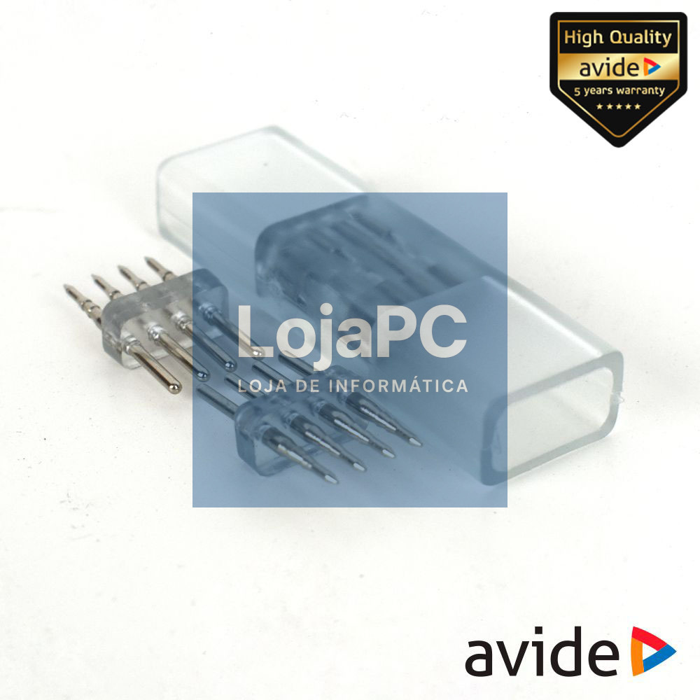 União Borracha P/ Fita LEDS 4p RGB IP65 AVIDE
