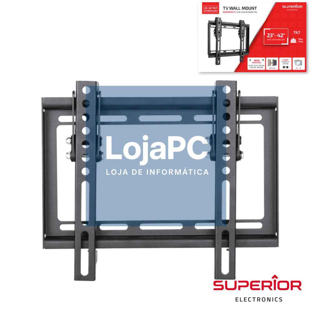Suporte LCD/LED 23/42" Tilt Extra Slim VESA 200/200 35kg