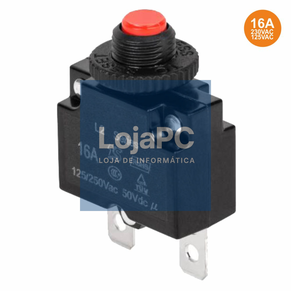 FUSÍVEL AUTOMÁTICO C/ DISJUNTOR P/ PAINEL 16A 250VAC