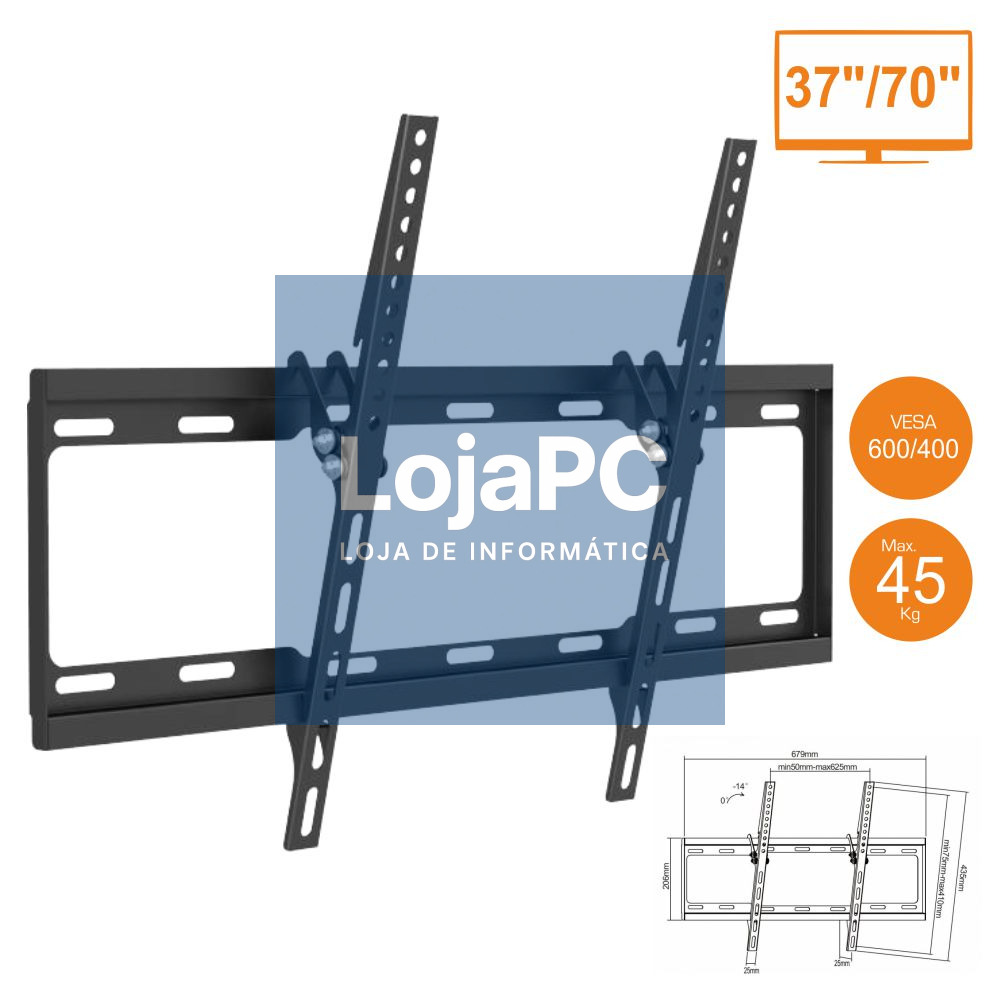 SUPORTE LCD/LED 37/70" VESA 600/400 45KG