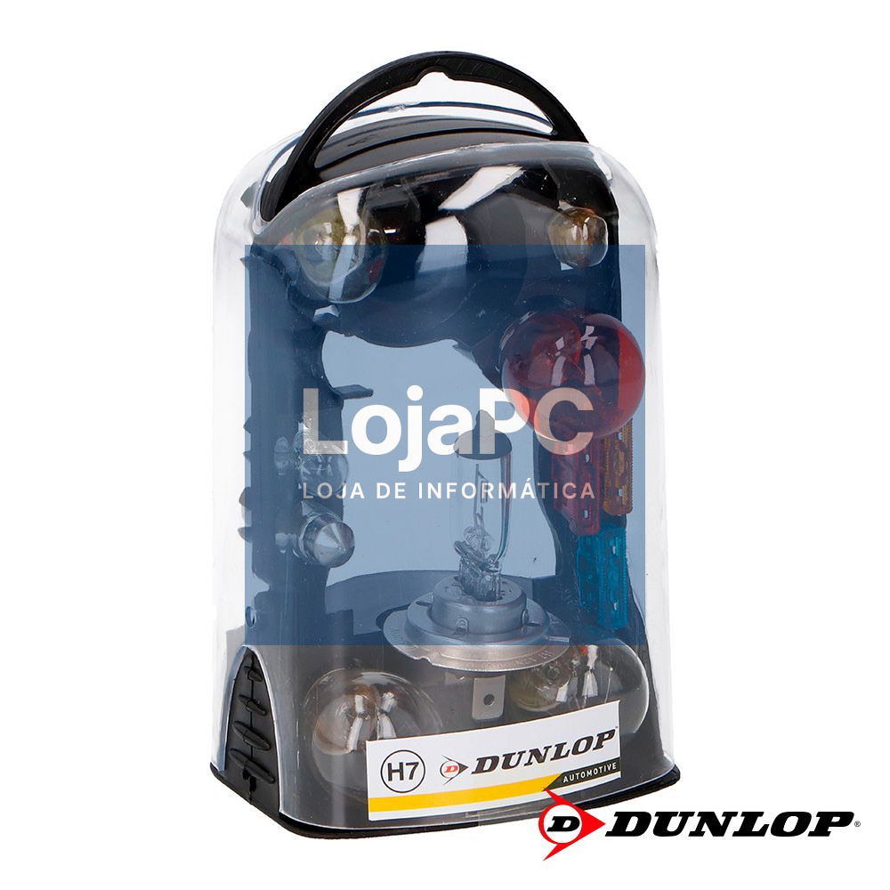Kit Lâmpadas E Fusíveis P/ Automóvel 12V H7 DUNLOP