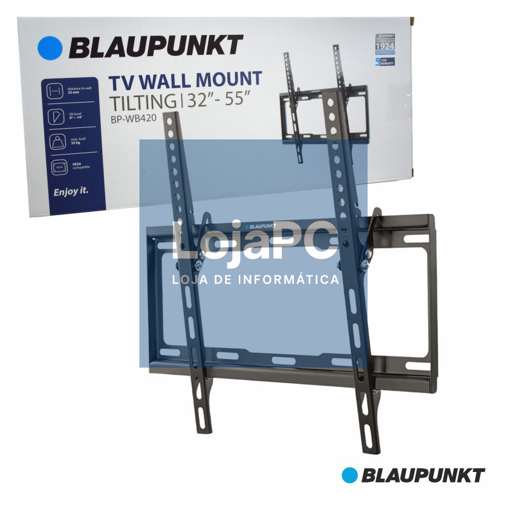 Suporte LCD/LED 32/55" TILT VESA 400/400 25kg BLAUPUNKT