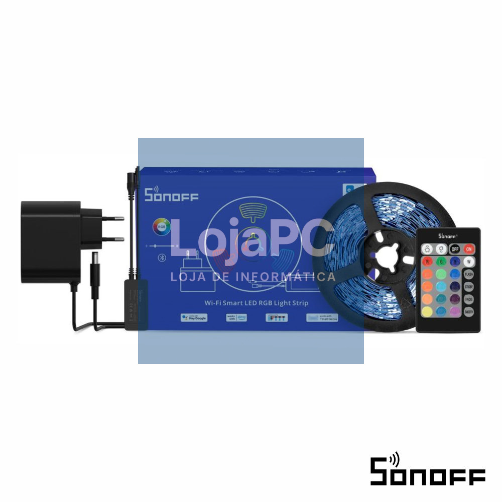 Kit Fita 150 LEDS 2835 RGB 12V 5m IP20 WIFI SONOFF