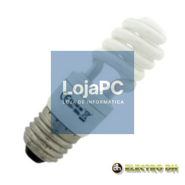 LÂMPADA E27 5W=25W 230V ECO ESPIRAL 3200K EDH