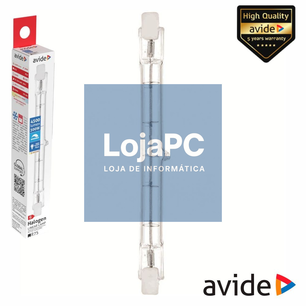 Lâmpada R7s / Forno/Frigorífico 300W 118mm 300°C AVIDE