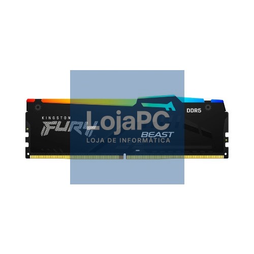 MODULO MEMORIA RAM DDR5 16GB 6000MHz KINGSTON FURY BEAST RGB