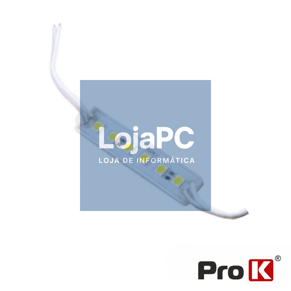 Módulo C/ 6 LEDS 5050 3W Vermelho 270Lm 12V IP65 PROK