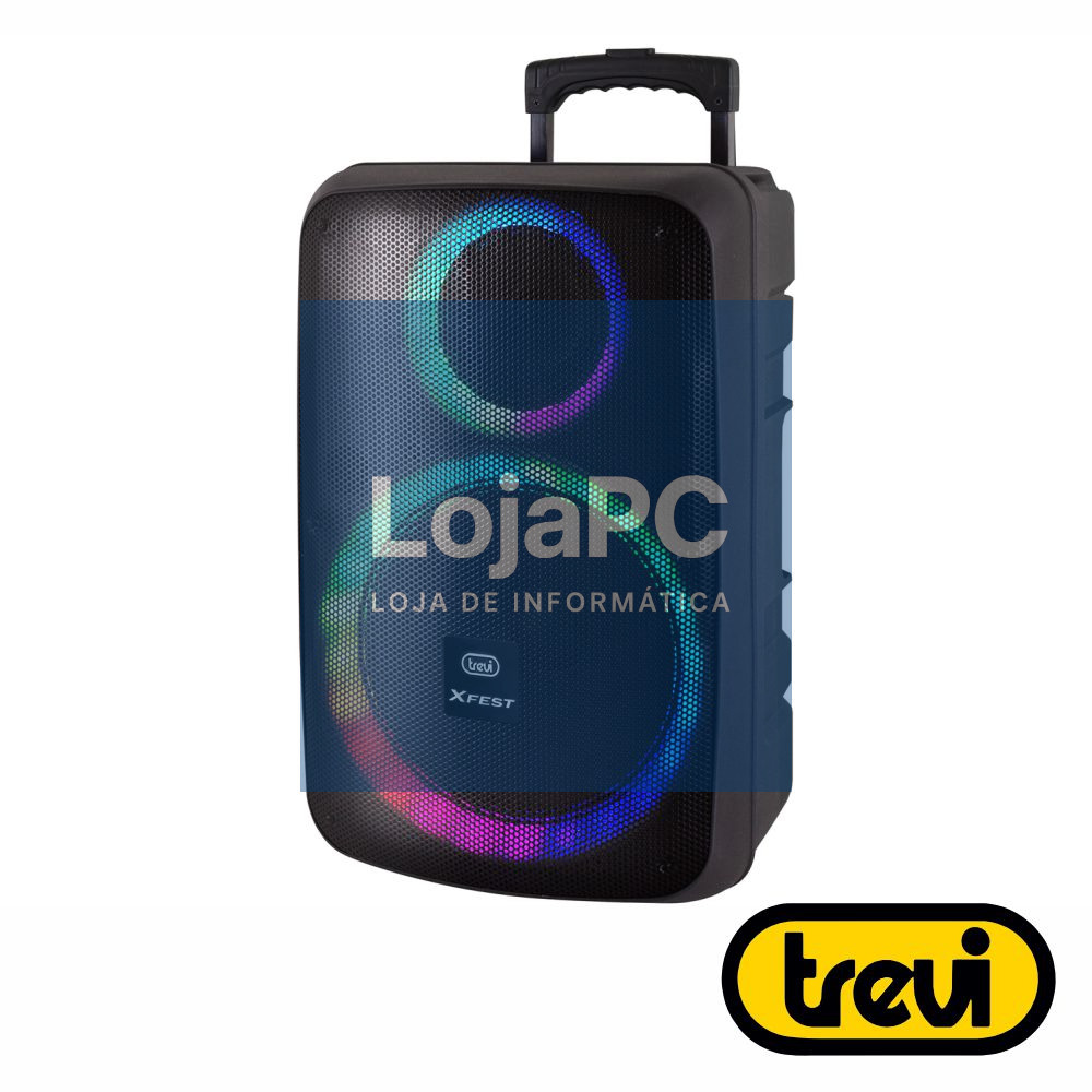 Coluna Amplificada 12" 90W USB/SD/AUX/BT LED TWS TREVI