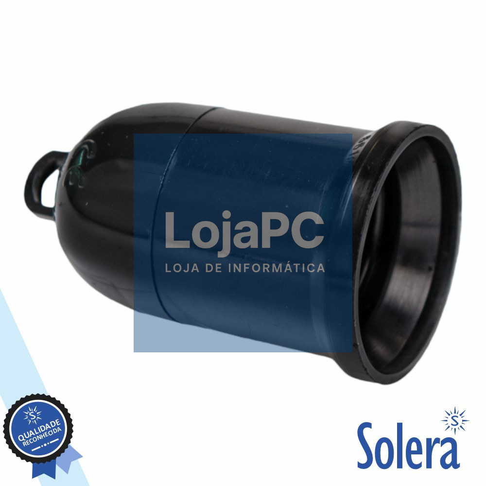 Casquilho P/ Lâmpada E27 Preto SOLERA