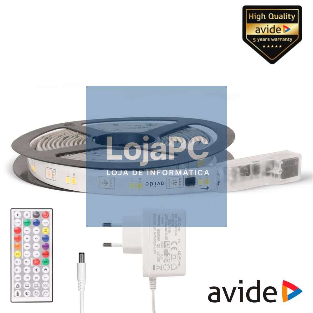 Kit Fita LED RGB-IC+CCT-IC 3m 24V 7.2W IP65 AVIDE