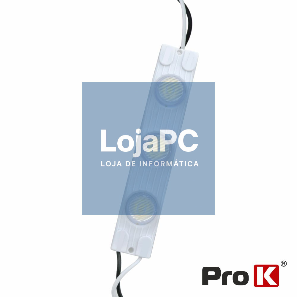 Módulo C/ 3 LED 2835 1.2W 6000K 108LM 12V IP65 PROK
