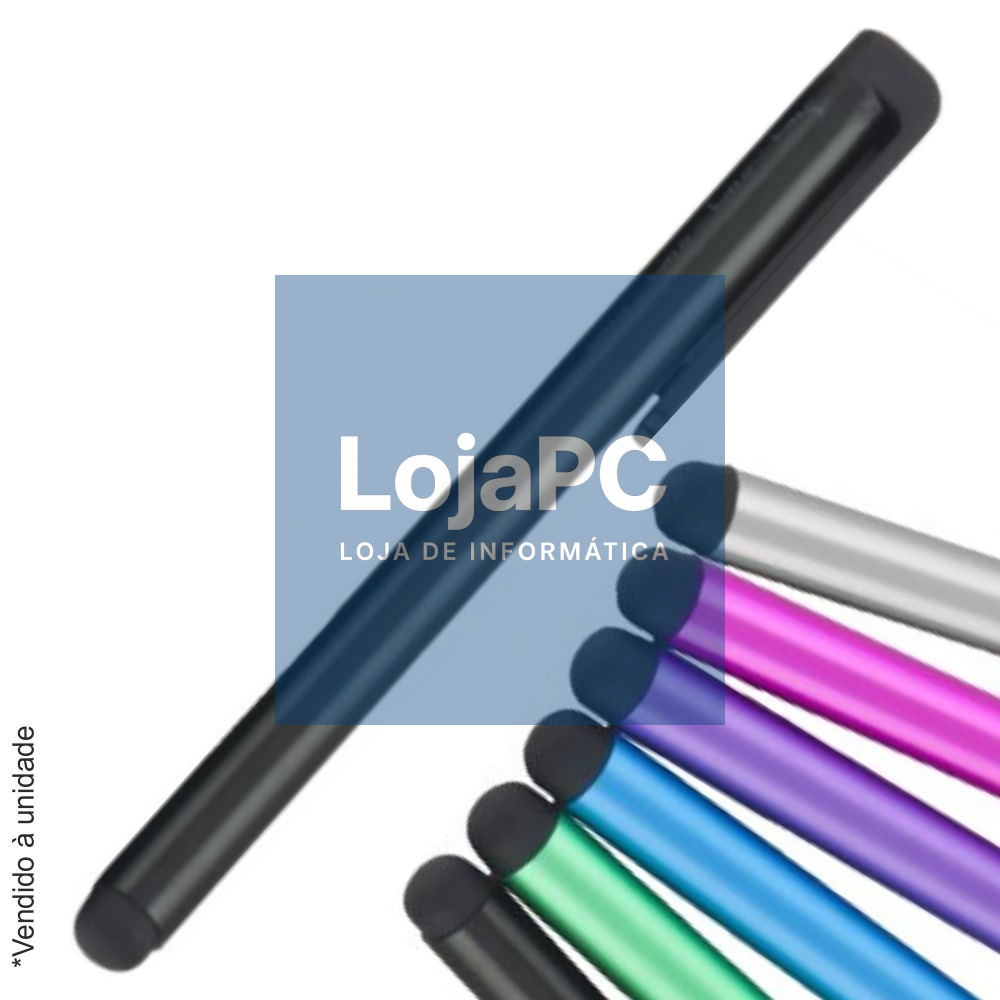 CANETA STYLUS P/ SMARTPHONE E TABLET COLORIDA
