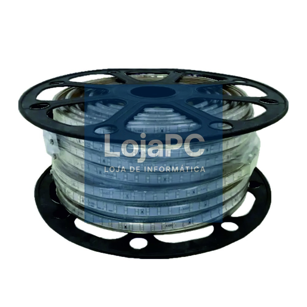 Fita 9000 LEDs 2835 Impermeável Azul 220V 50m