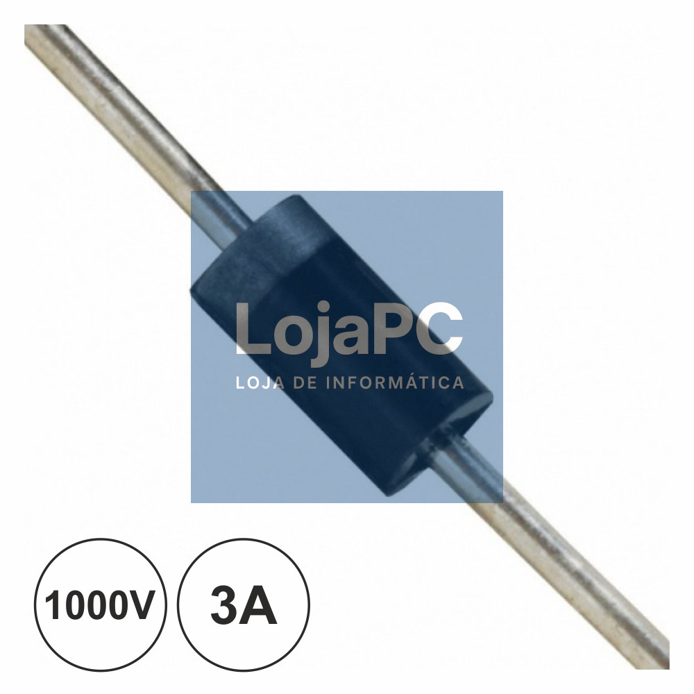 DIODO RETIFICADOR 1000V 3A