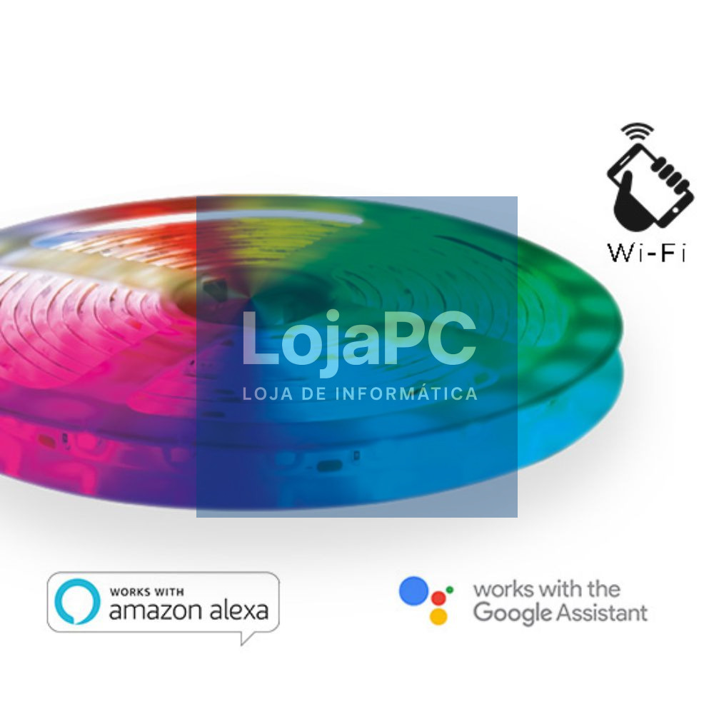 Fita 180 LEDS 5050 RGB + 2700K 12V 3m IP54 WIFI
