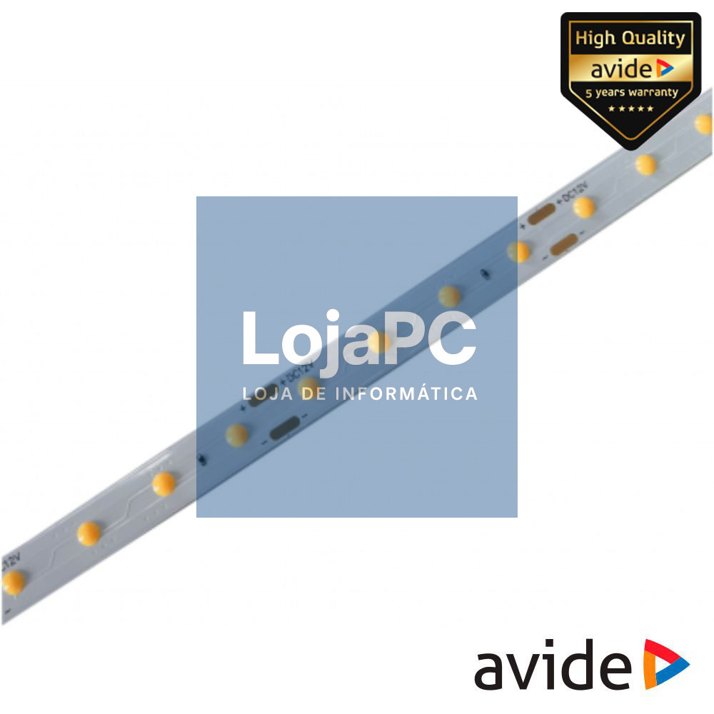 Fita 400 LEDS D-COB 3000K 12V 8W/m 5m IP44 AVIDE