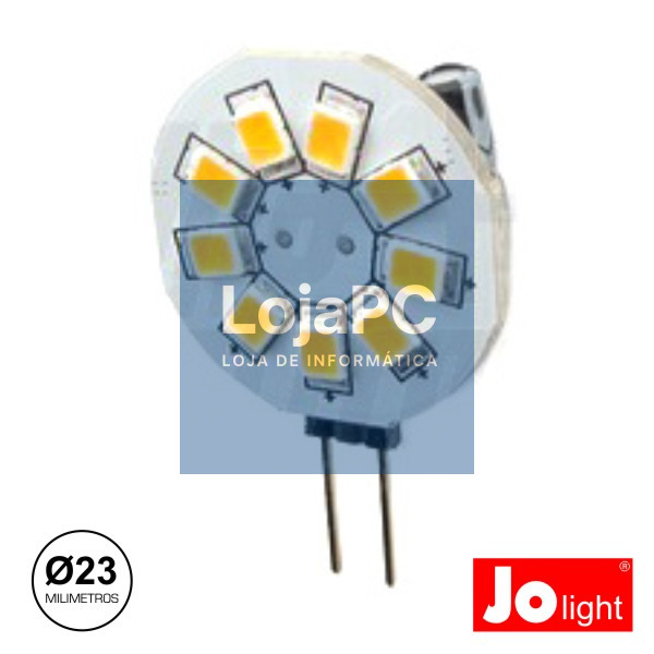 LÂMPADA G4 1.5W 10-30V 9 LEDS BRANCO FRIO JOLIGHT