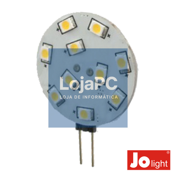 LÂMPADA G4 2.2W 12V 10 LEDS BRANCO QUENTE JOLIGHT