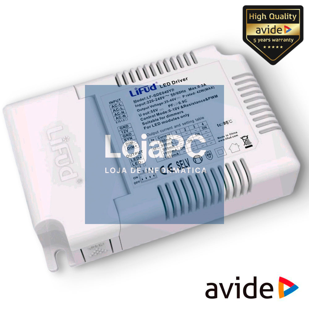REGULADOR LUZ DIMMER P/ PAINEL LED 42W AVIDE