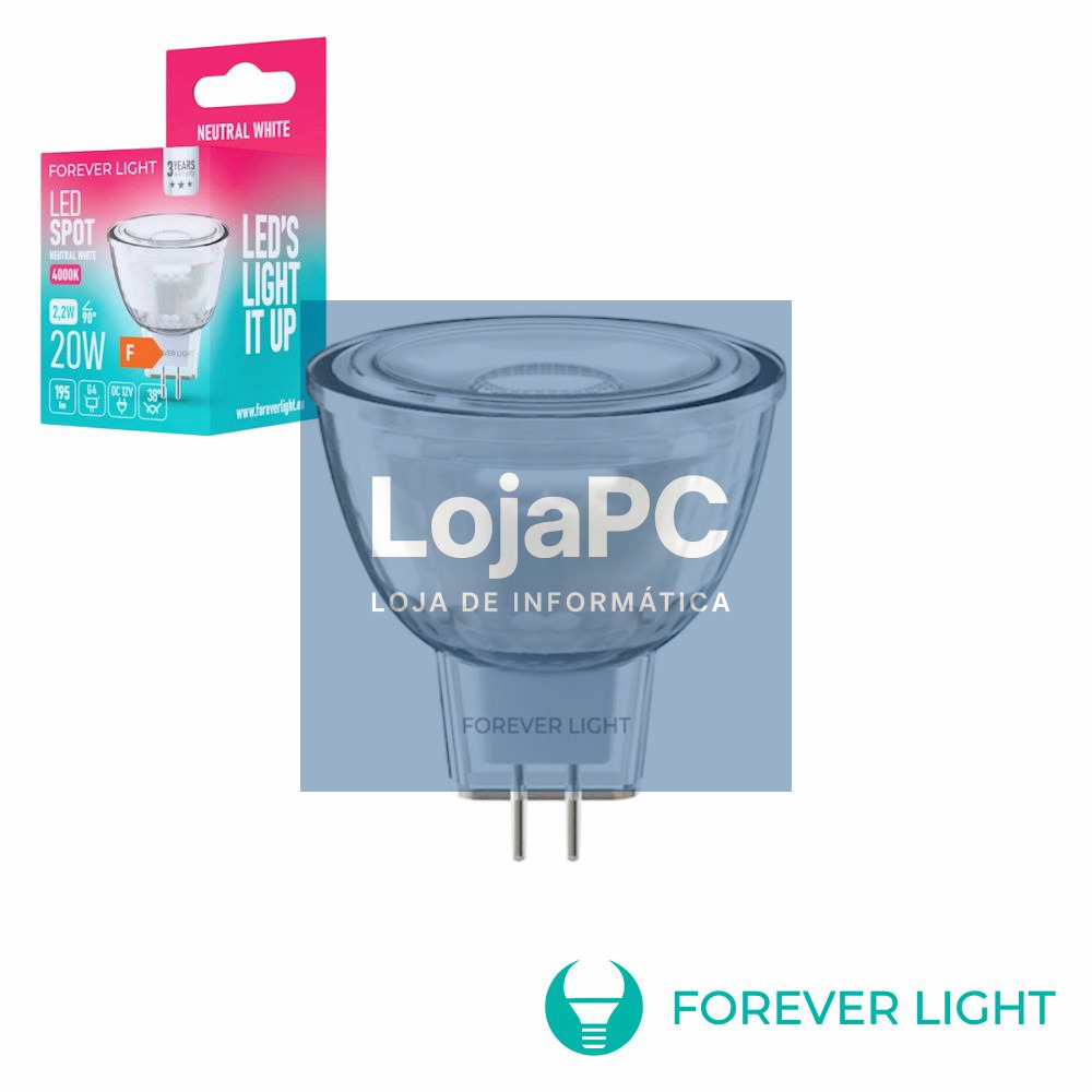 Lâmpada LED G4 MR11 2.2W 12V 4000K 195lm FOREVER