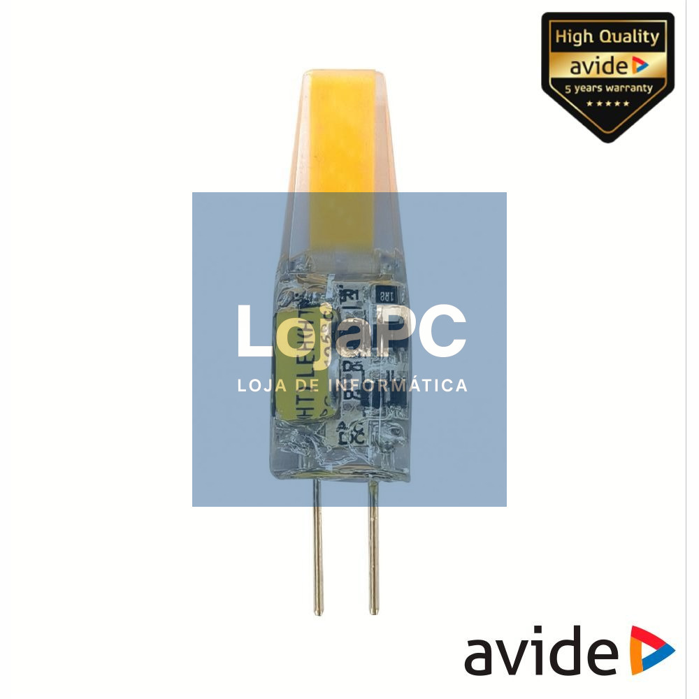 Lâmpada LED G4 Silicone 1.2W 12V 4000K 120lm AVIDE