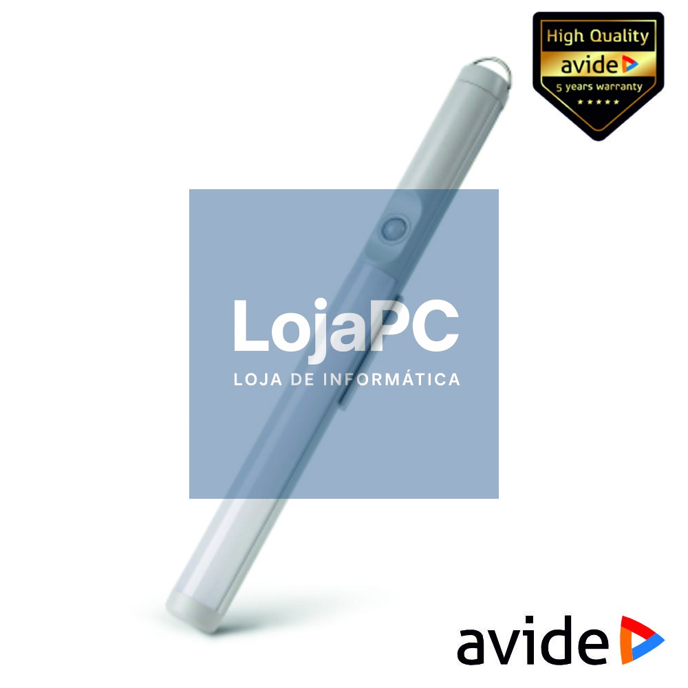 Armadura LED C/ Sensor E Bateria 2.5W 30cm 3000K 200lm AVIDE