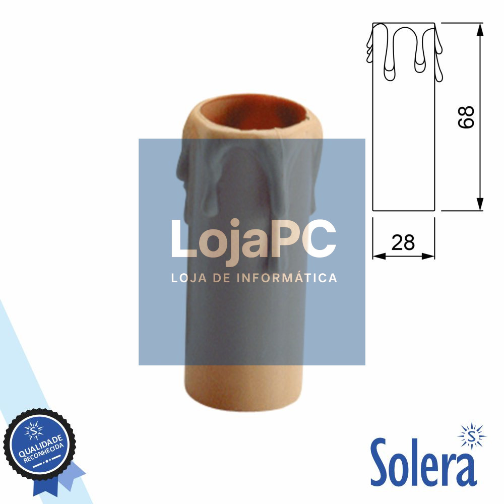 Capa P/ Suporte de Lâmpada E14 Efeito Vela SOLERA