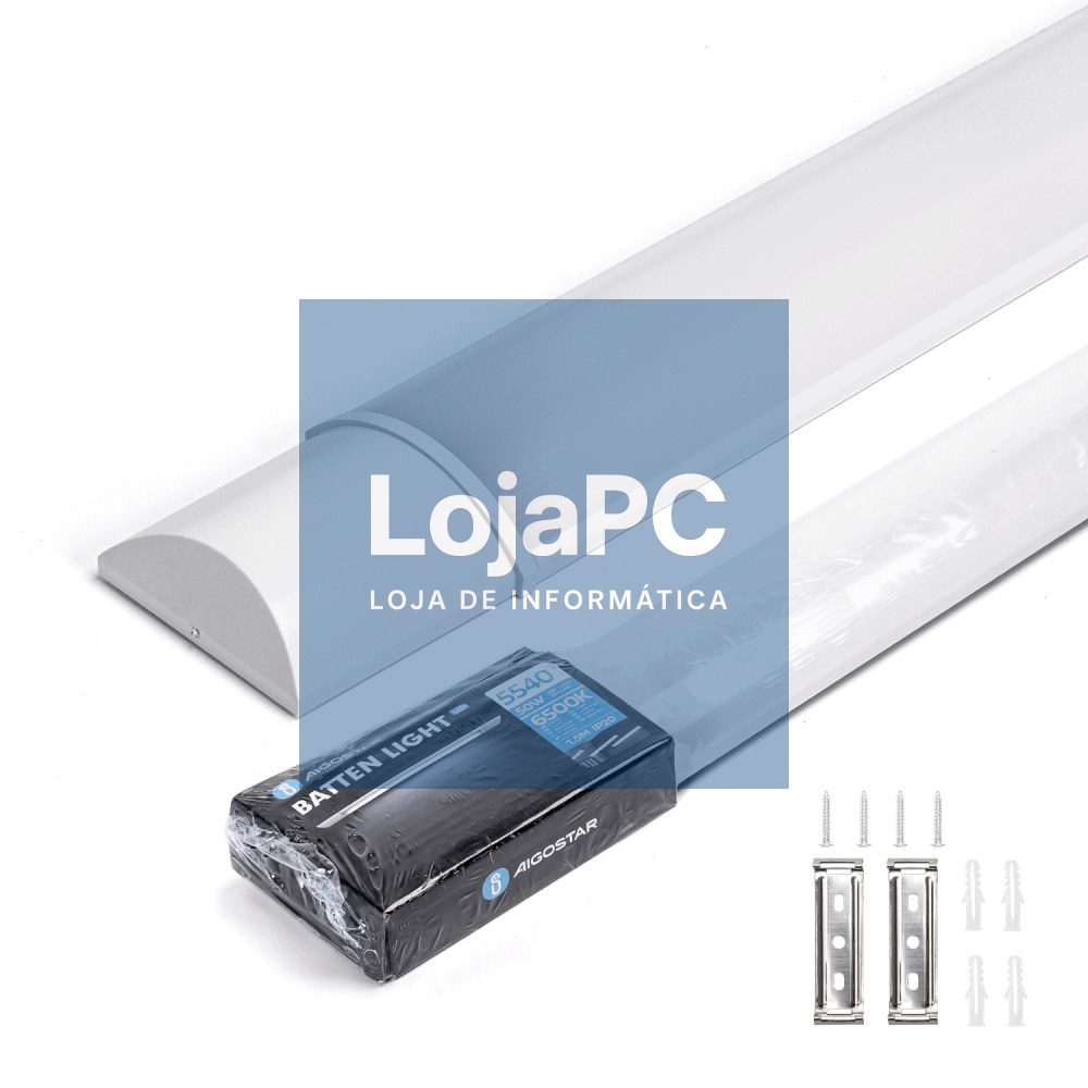 Armadura LED Batten Slim 50W 150cm IP20 6500K 5540lm