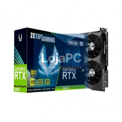 TARJETA GRÁFICA ZOTAC GAMING RTX 3060 TWIN EDGE 12GB GDDR6