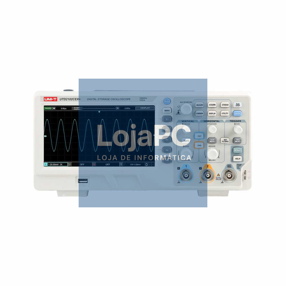 Osciloscópio digital 100MHz de 2 canais UNI-T