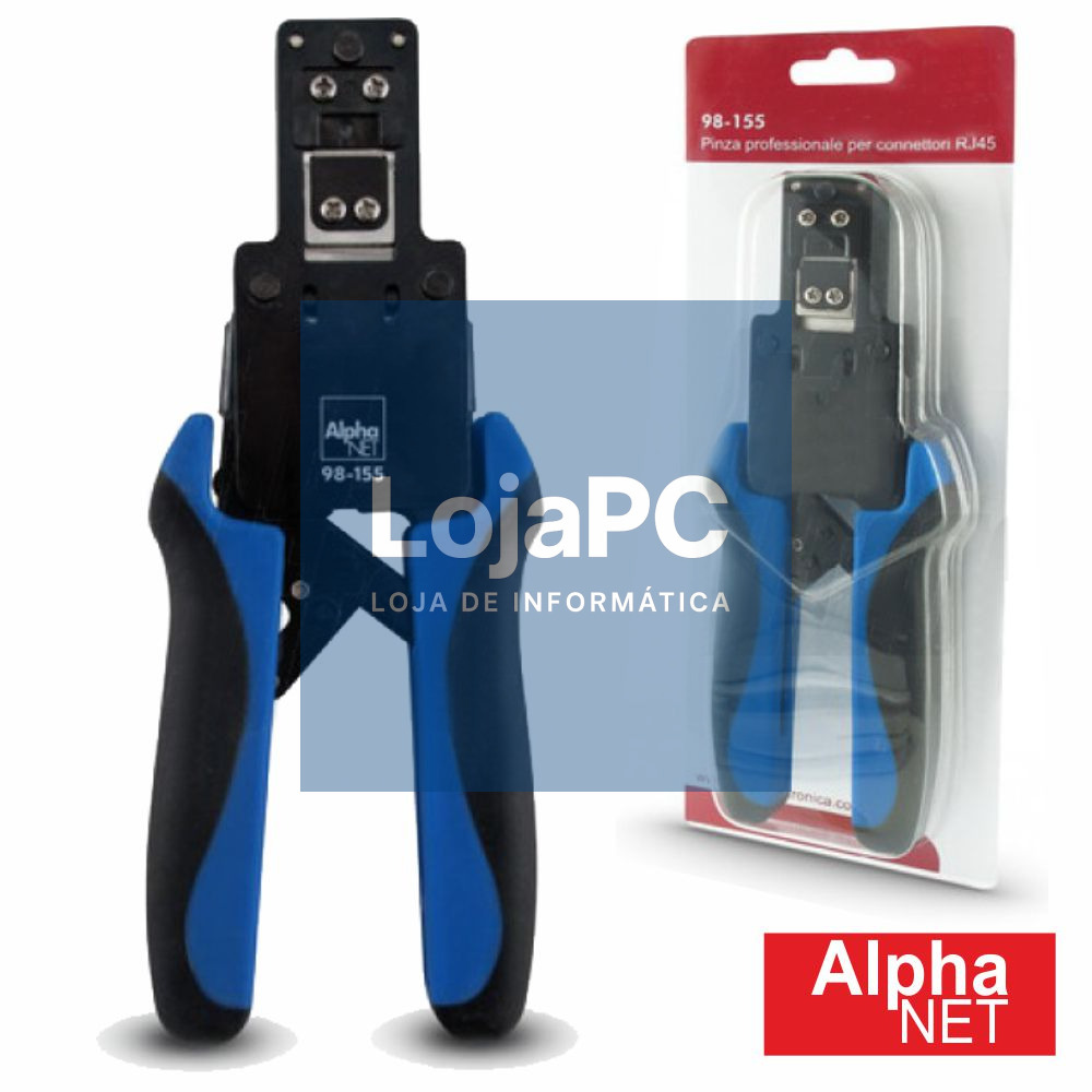 ALICATE DE CRAVAR 6P6C/6P4C/8P8C/RJ12/RJ45 PASSANTE ALPHANET