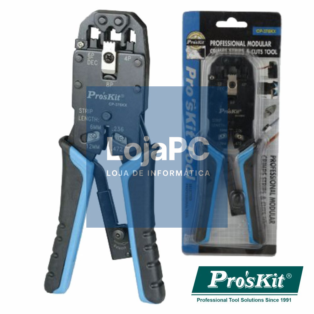 ALICATE DE CRAVAR RJ45/RJ11/RJ12/RJ22 PROSKIT