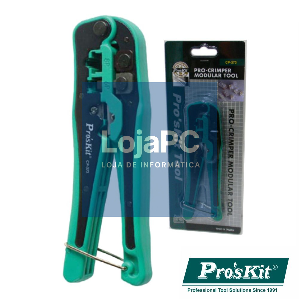 ALICATE DE CRAVAR 4P4C/6P4C/8P8C/RJ10/RJ11/RJ12/RJ45 PROSKIT