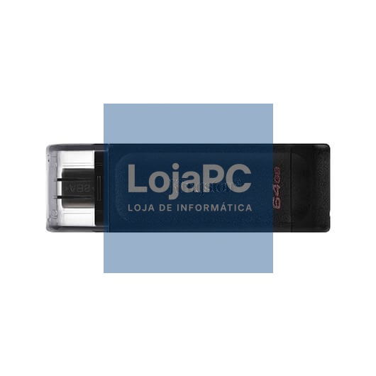 PENDRIVE 64GB USB-C 3.2 Kingston DT70 PRETO