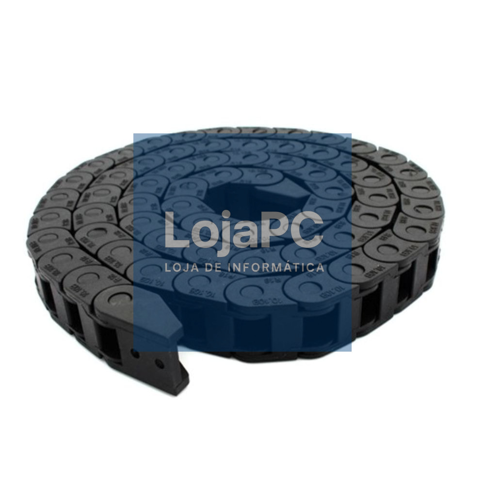 Corrente Passa Cabos 7x7mm Plástico 1m