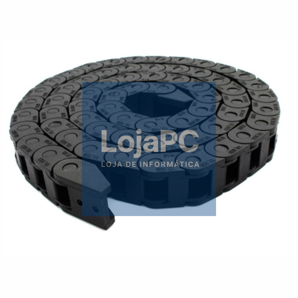 CORRENTE PASSA CABOS 10X20MM PLÁSTICO 1M
