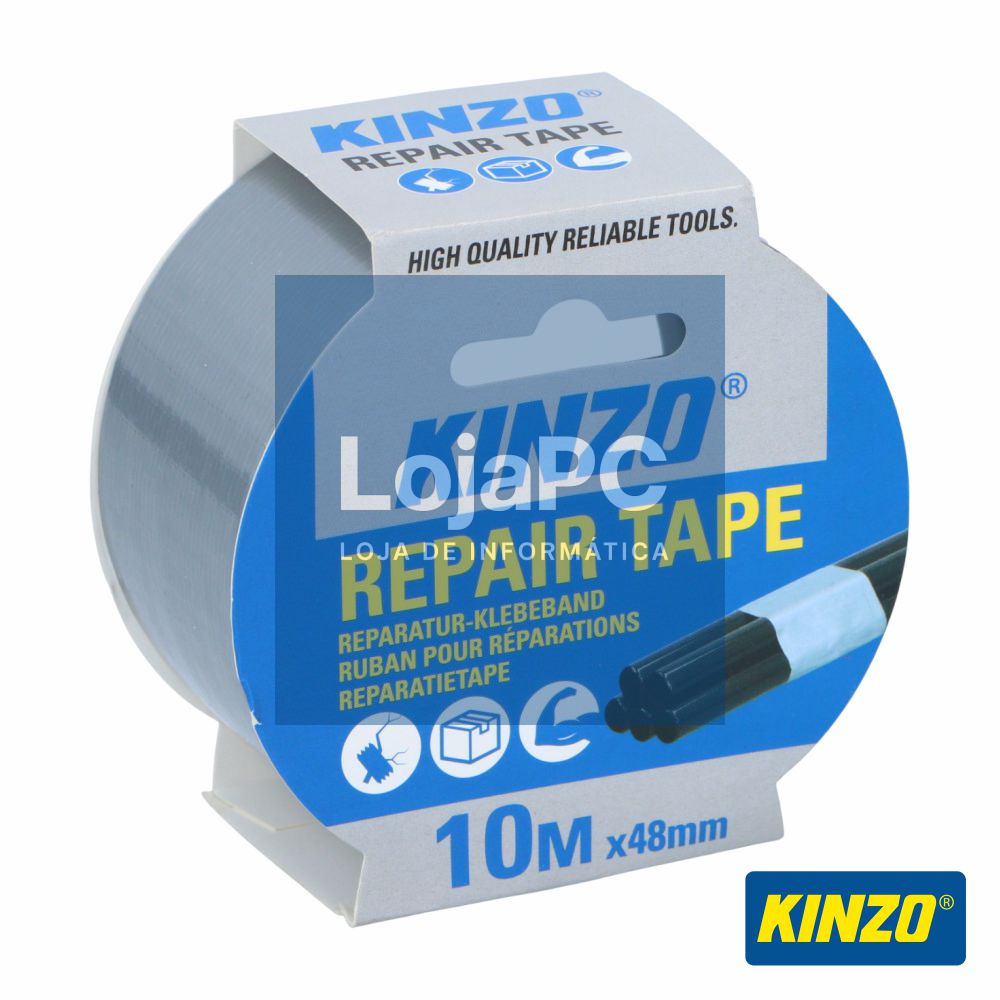 Fita Adesiva Americana Cinzento 48mm 10m KINZO