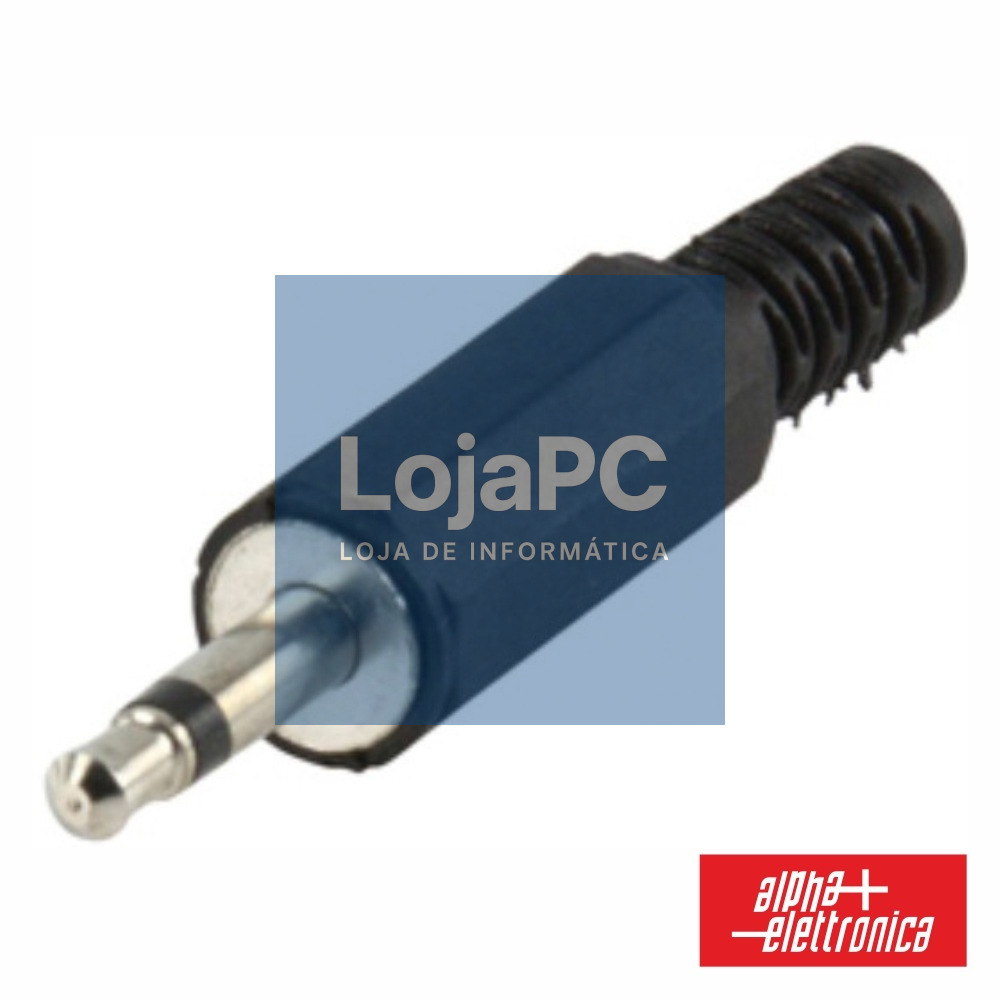 FICHA JACK 3.5MM MACHO MN PLÁSTICO C/ PROTEÇÃO