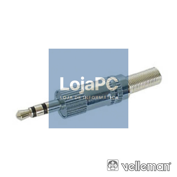FICHA JACK 3.5MM MACHO ST NIQUELADO C/ GUARDA CABO