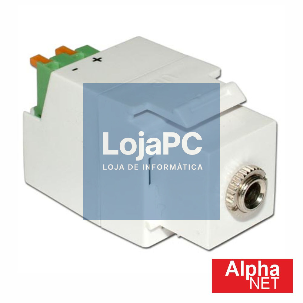 Ficha Jack 3.5mm Fêmea Keystone ALPHANET