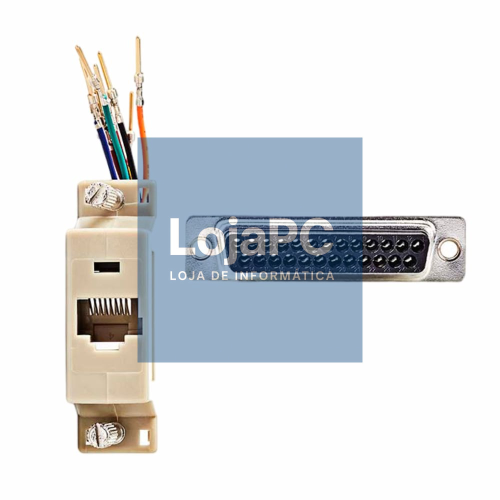 Ficha Adaptadora RJ45  / D 25p Macho