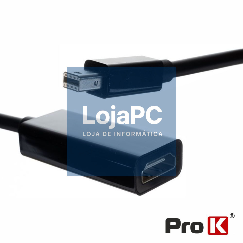 Adaptador Mini Displayport Macho / HDMI Fêmea PROK