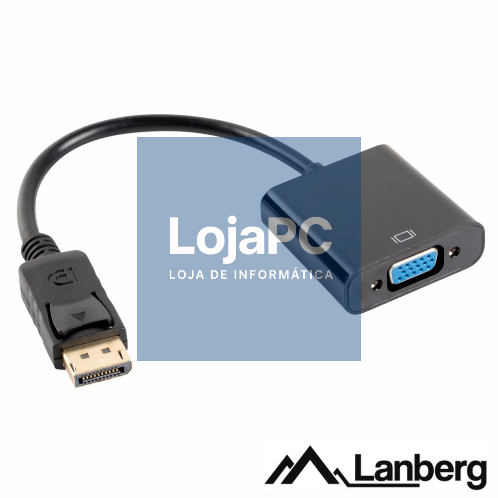 Adaptador Displayport Macho / VGA Fêmea LANBERG