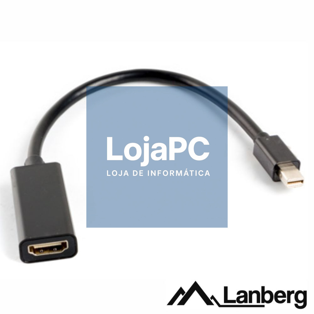 Adaptador MiniDisplayport Macho / HDMI Fêmea LANBERG