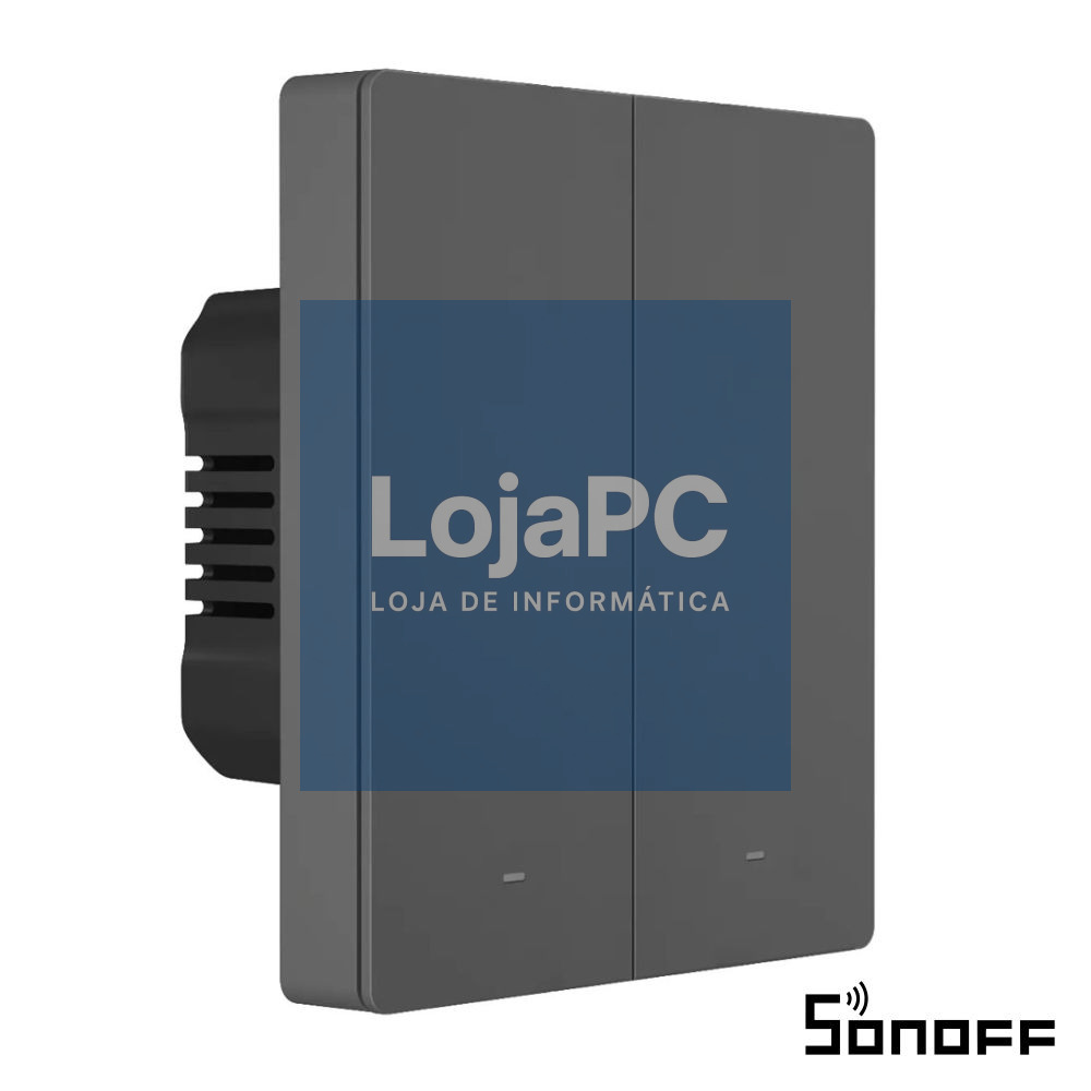 Interruptor Parede Duplo Encastrar WiFi+RF 2 Gang SONOFF